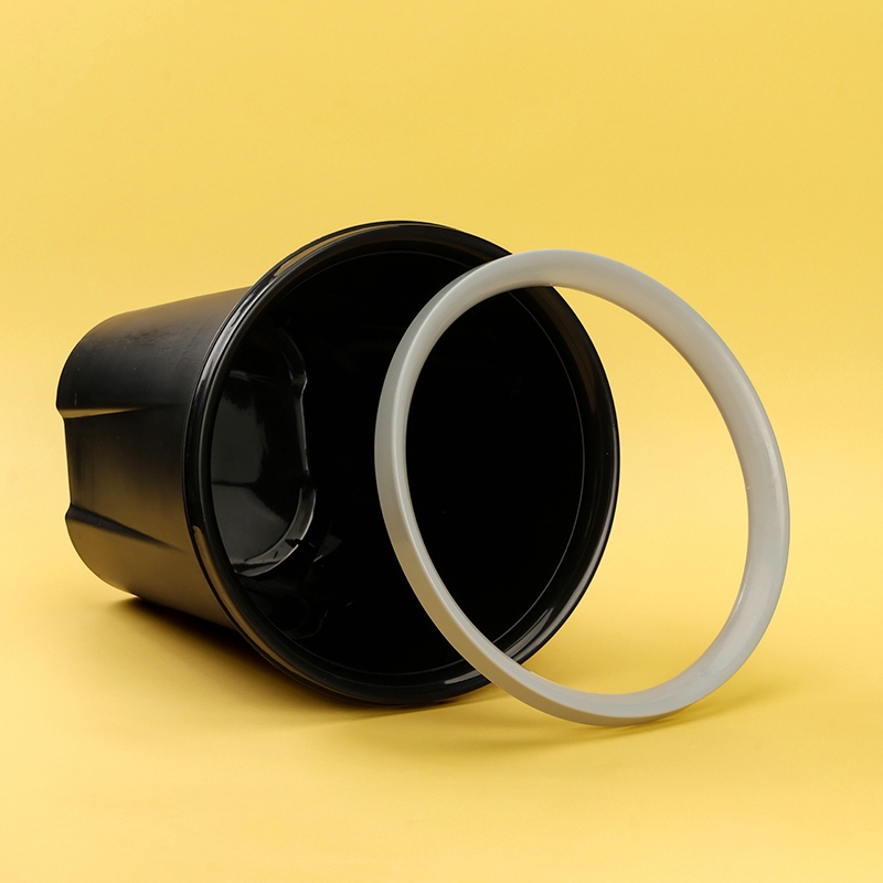 JC-8045 Anillo de Presión Negro Cubo de Basura (26*29.5) 3