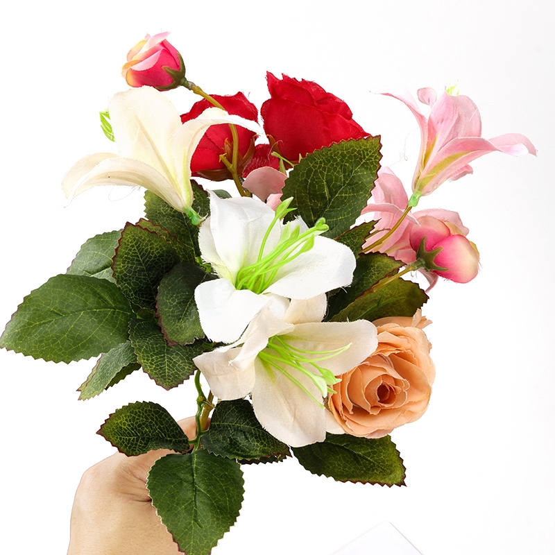 3 Flores Individuales Mixtas (Aproximadamente 36cm) 6
