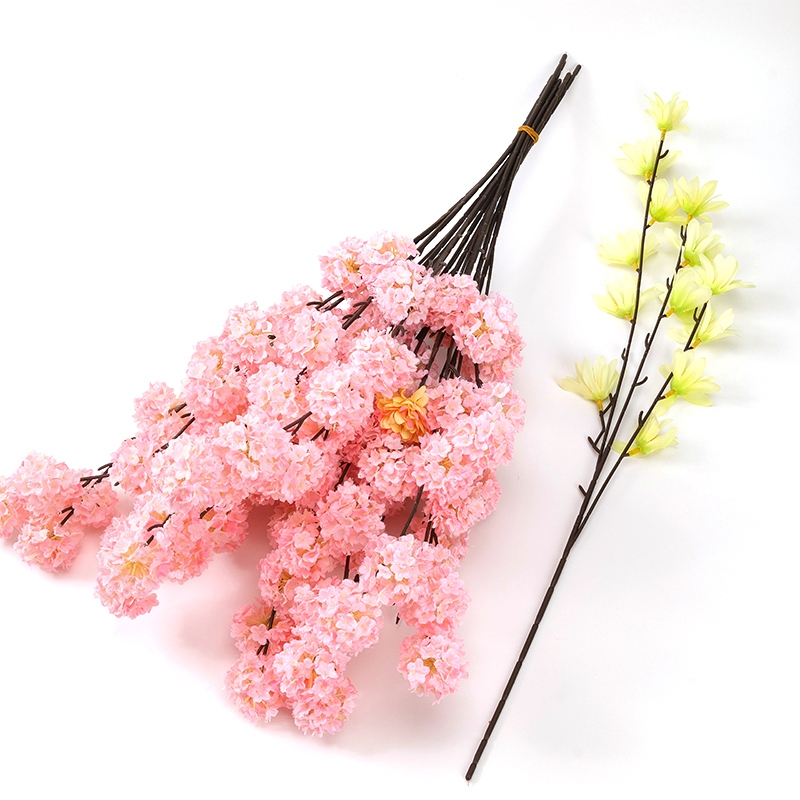 Flor de Rama de Melocotón de Punta Única (Aproximadamente 57-70cm) 4
