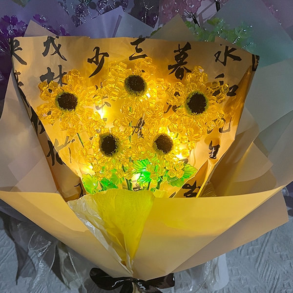 8021DIY Sunny Bouquet Bolsa de Material 5