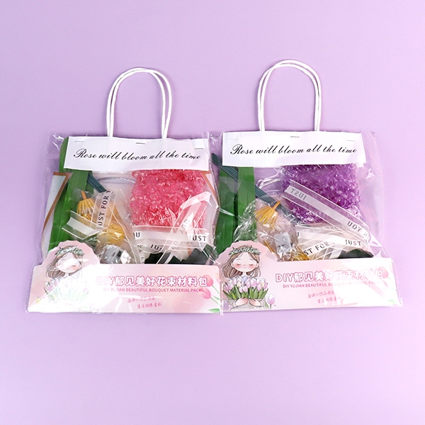 8022DIY Yu Ver Hermosa Bolsa de Material de Ramo 4