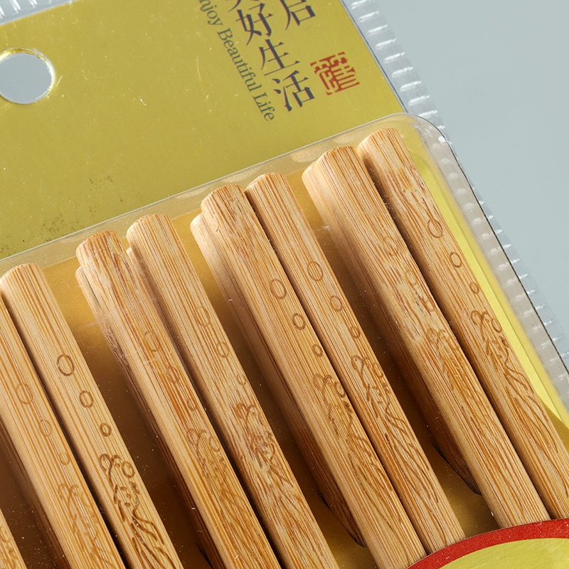 Zeng Jia 2892 Palillos de Bambú Sin Laca 10 Pares 3