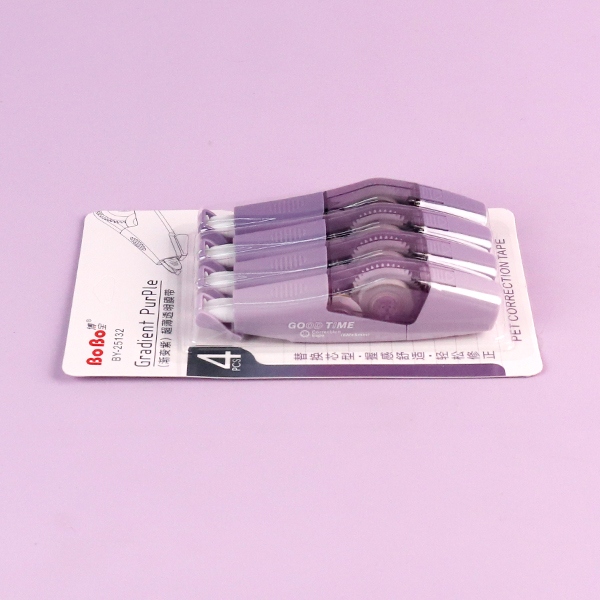 25132 En Forma de Pluma Gradiente de Corrección Púrpura Cinta 4 Tarjetas 4
