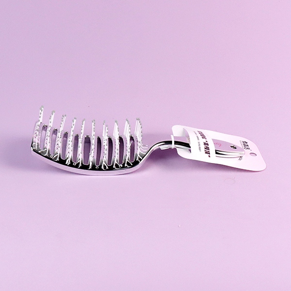 CYF3414 Electroplated Silver Wet and Dry Comb 4