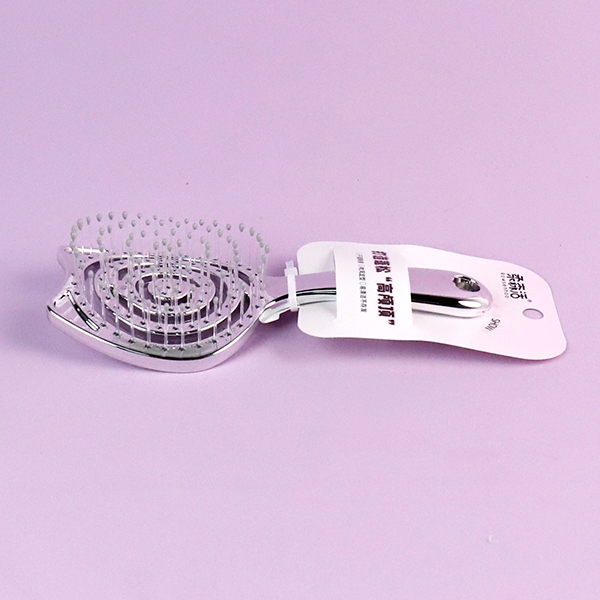 CYF3423 Meow Ear Electroplated Silver Wet and Dry Comb 4
