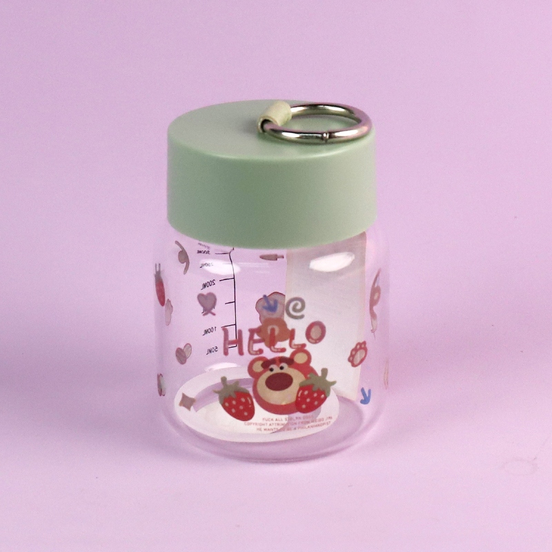Copa de Vidrio de Oso de Fresa 4058-A