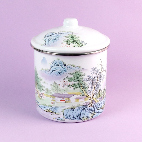 K-1690-16CM Edging Xishan Copa de Esmalte de Yaju 4