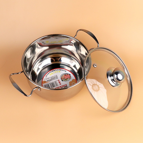 18cm de Acero Doble Oreja de Sopa Pot (Blister) 4