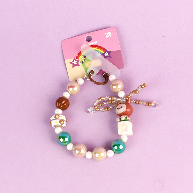 Color Coix Bow Mobile Phone Chain (Mixed) 2