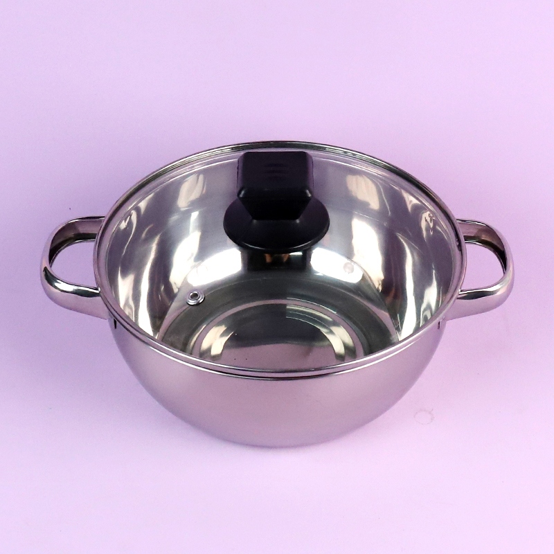Sopa de Cuentas Negra de Doble Mango Pot 20cm 2