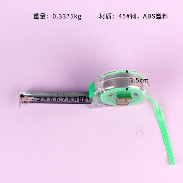 Medida de Cinta de Acero 10M × 25MM(10128 Verde Transparente) 3