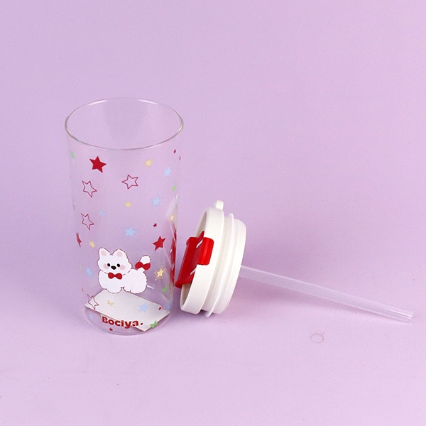 4130-E-3 Star Dog Glass 4