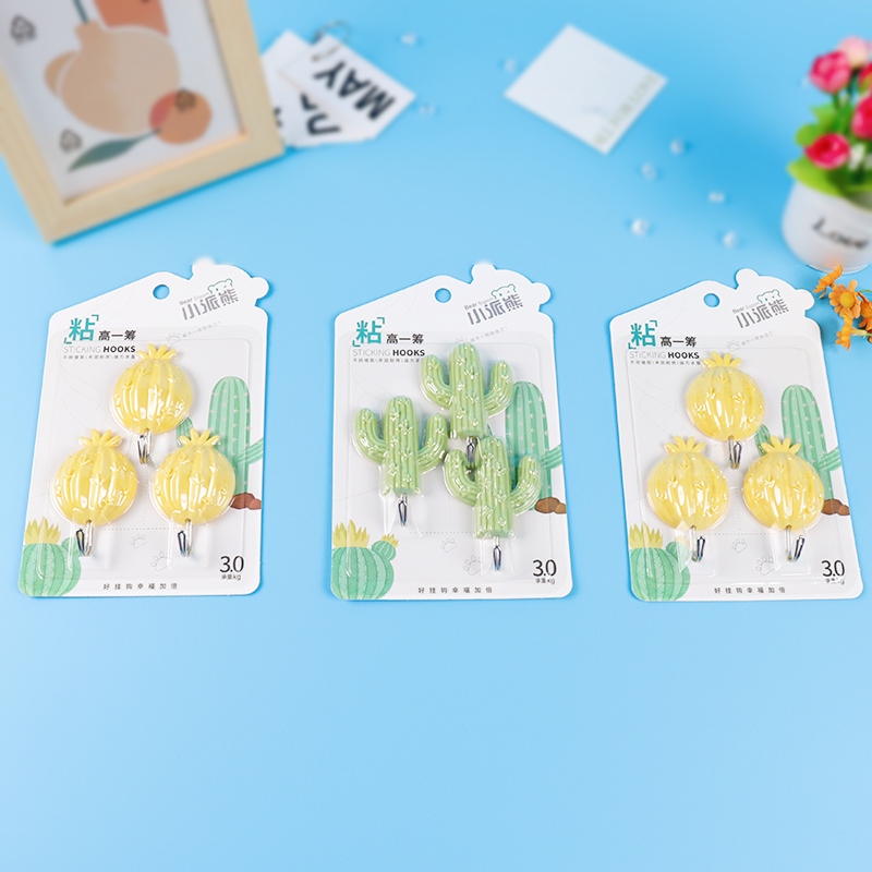 Xiaopaixiong 9115 Creative Cactus Sticky Hook 2
