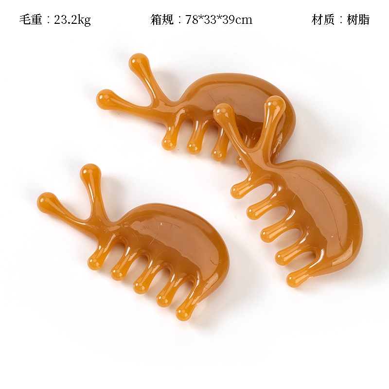 Snail Shape Meridian Comb 2