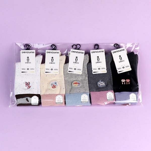 5508-1 Calcetines de Mujer Bordados Largos 4