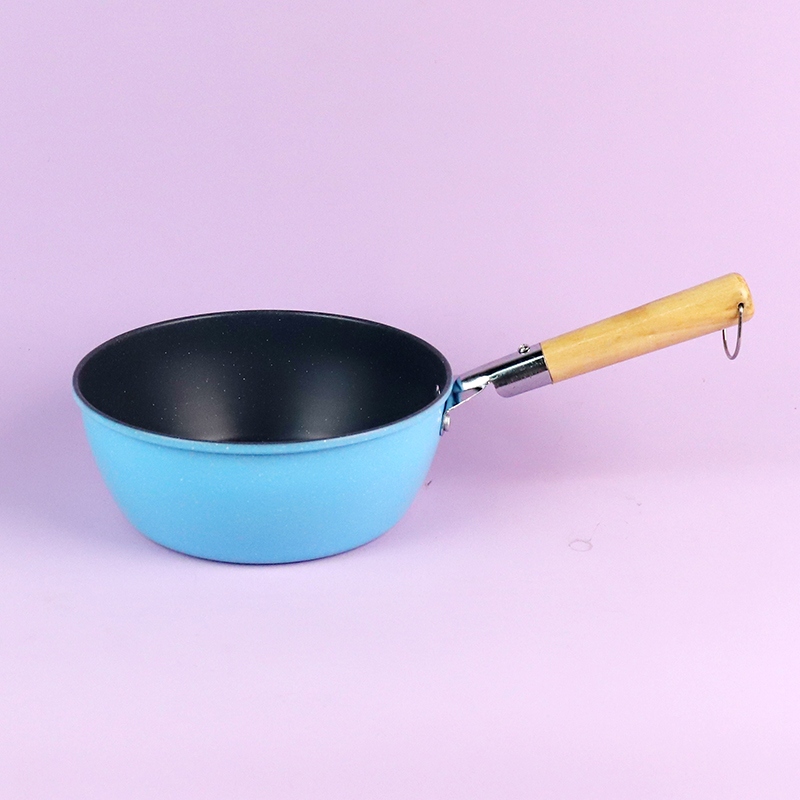18CM Mango de Madera Polimerasa Pot de Leche 2