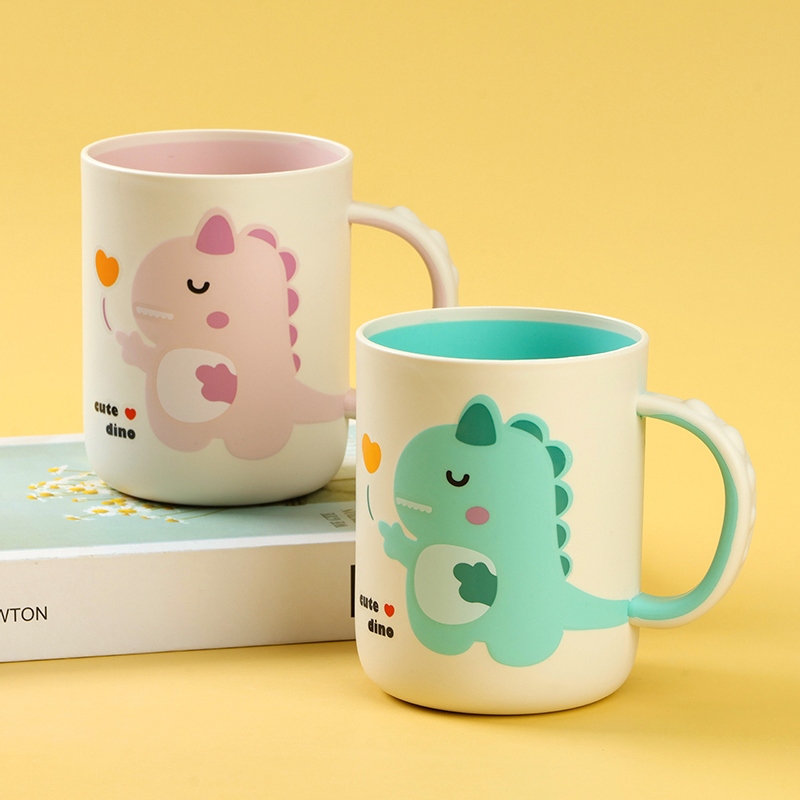 CHT-8130 Cute Dinosaur Copa Mouth de Dos Colores 3