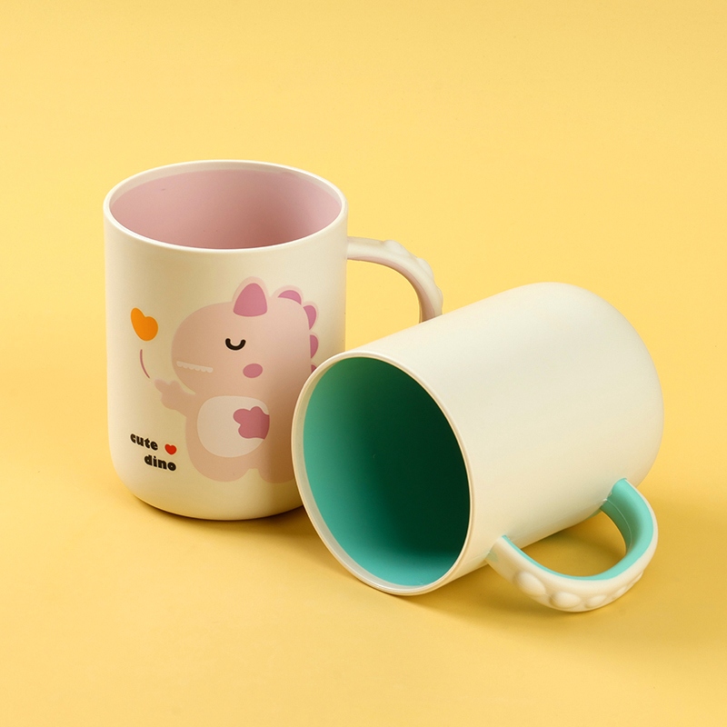 CHT-8130 Cute Dinosaur Copa Mouth de Dos Colores 6