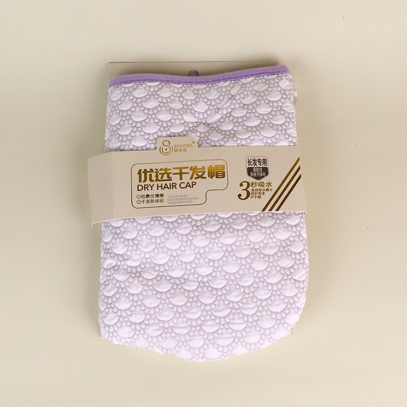 103 Scallop Embossed Dry Hair Cap 25*65
