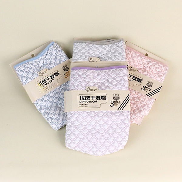 103 Scallop Embossed Dry Hair Cap 25*65 5