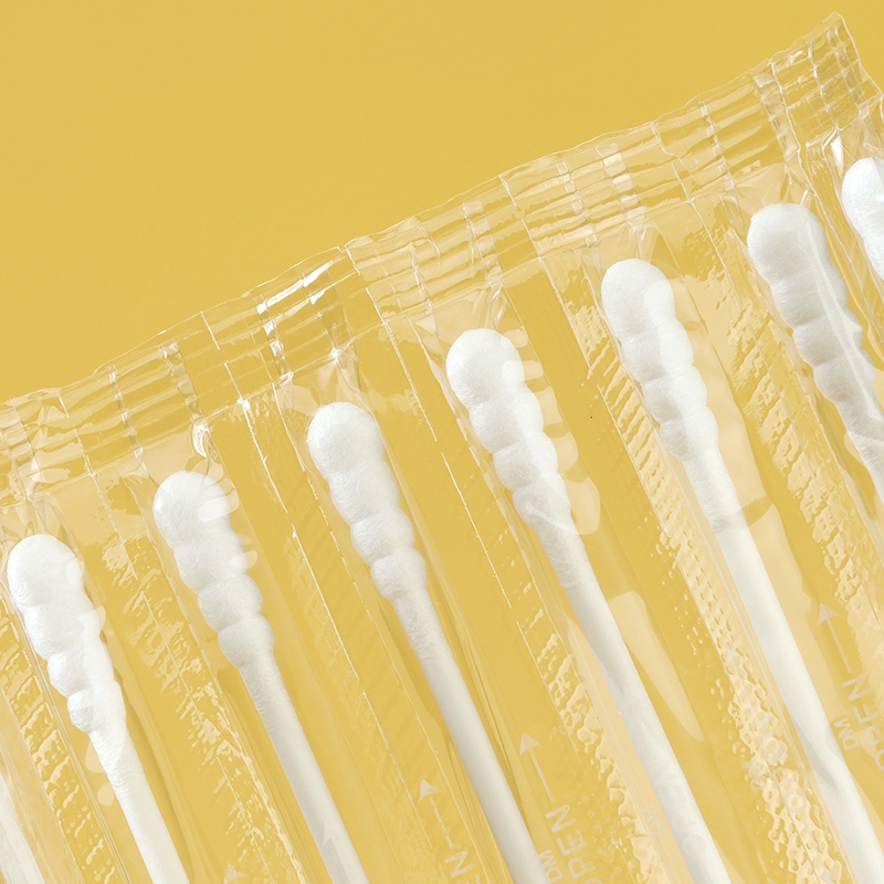 J-6616 Oreja Scoop Espiral Blanco Grueso Papel Palo Algodón Swab 30 3