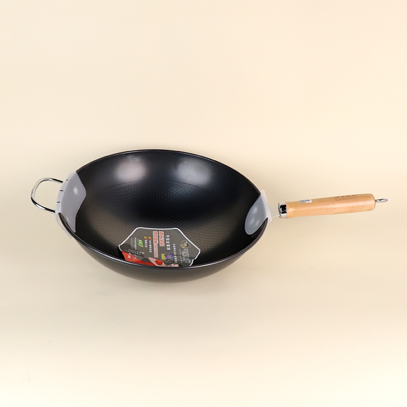 34cm Honeycomb Pot with Wooden Handle