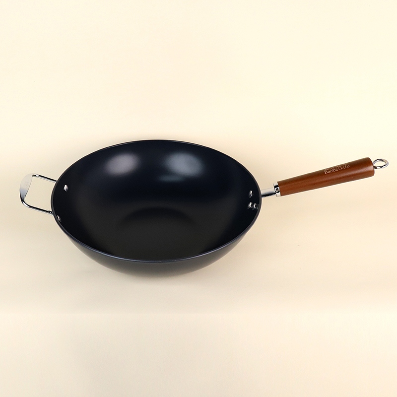 34cm Elegante Sartén Sin Recubrimiento (Pierna Plana) 2