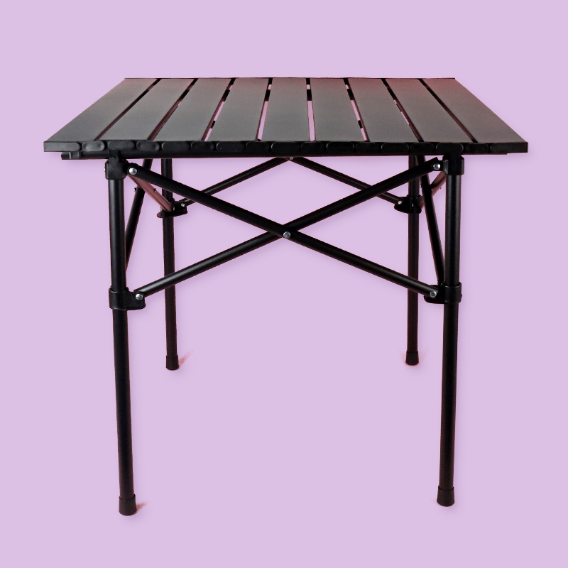 Mesa Cuadrada de Pata Redonda Plegable Exterior 53*50 (Color Aleatorio)