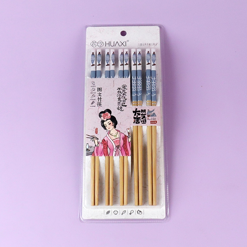 8429 Morandi Dibujos Animados Peces Bambú Chopsticks (10 Pares) 2