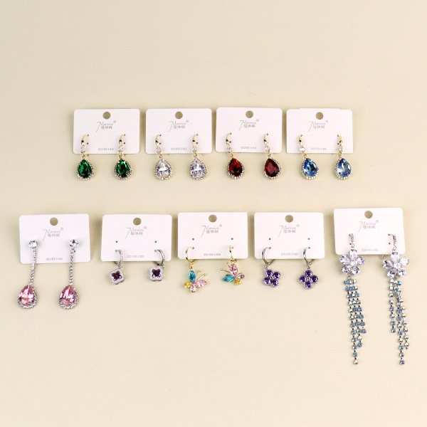 Pendientes Colgante de Diamante Colorido (Mixed) 4