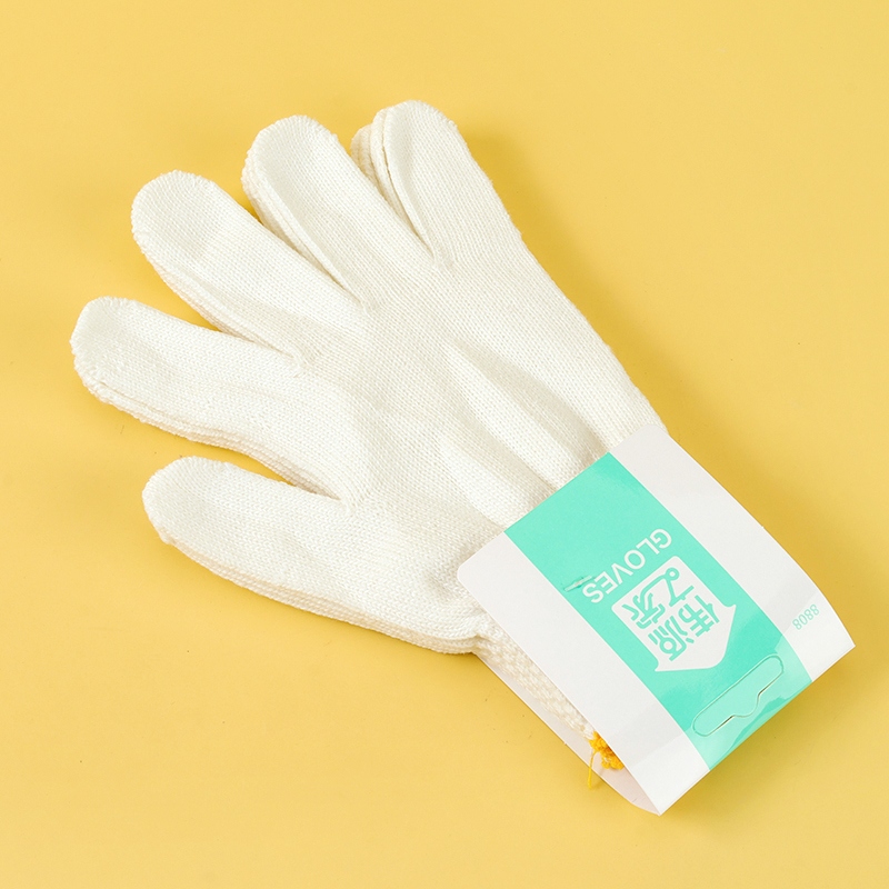 8808 Guantes de Hilo de Hilo Blanco (2 Pares) 3