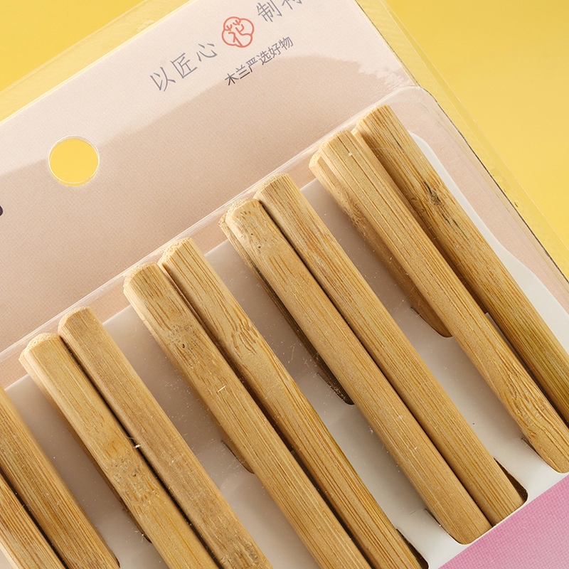 Fuerte 8611 Palillos de Bambú Sin Laca (10 Pares) 3