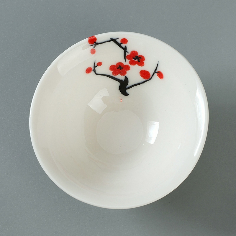 Jade Porcelana Estampada Taza de Cubo 3