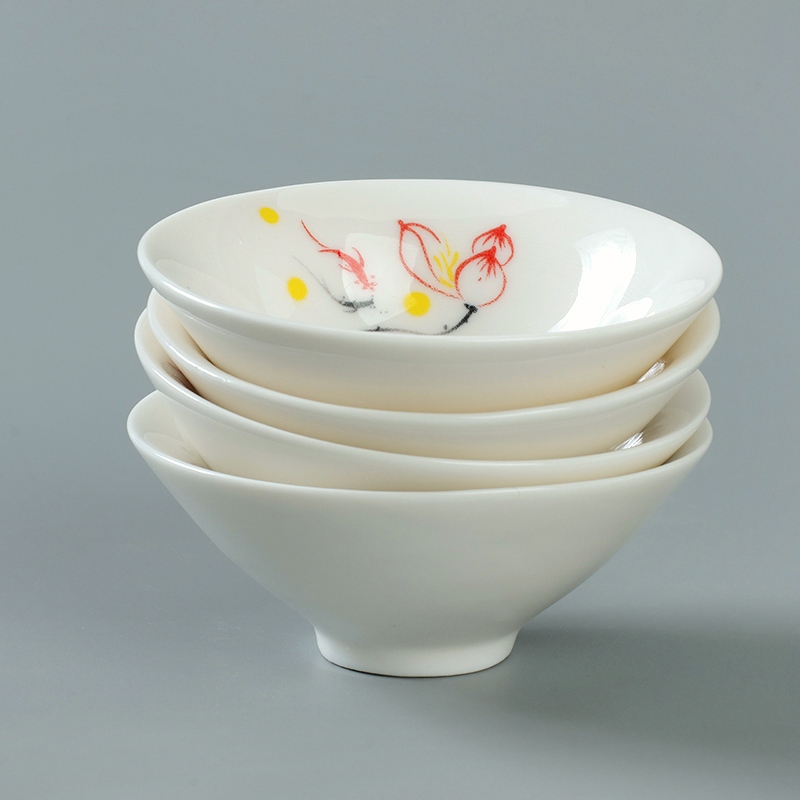 Jade Porcelana Estampada Taza de Cubo 5