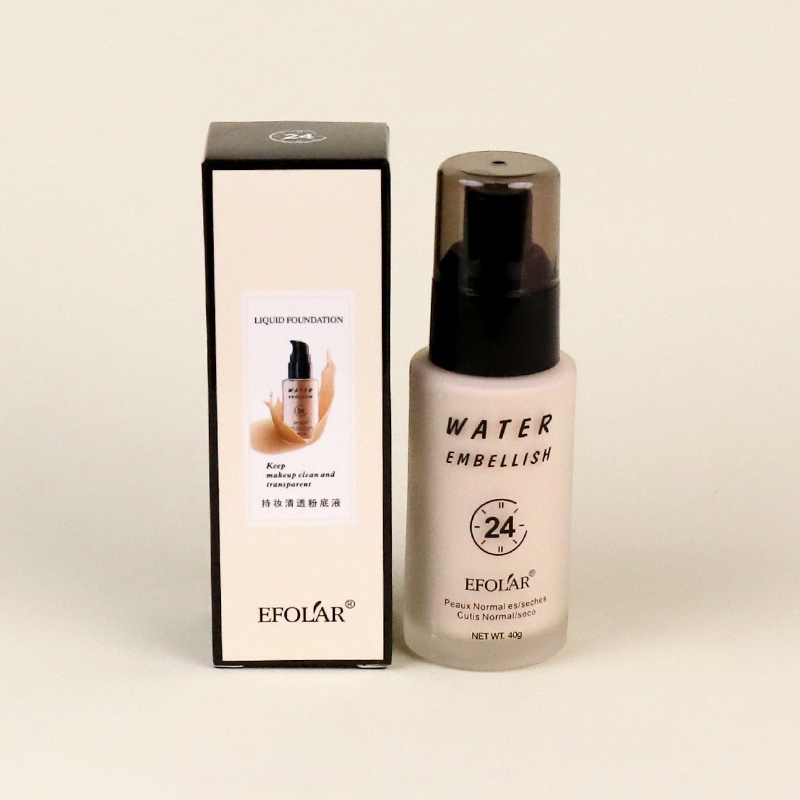 E097 Evela Maquillaje Clear Foundation Liquid (Ivory White)