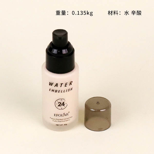 E097 Evela Maquillaje Clear Foundation Liquid (Ivory White) 4