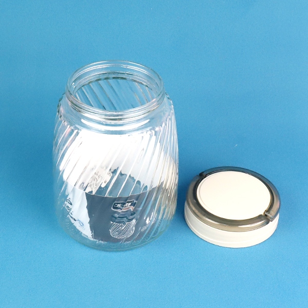 15033 Twill Handheld Glass Storage Jar (1.4L) 4