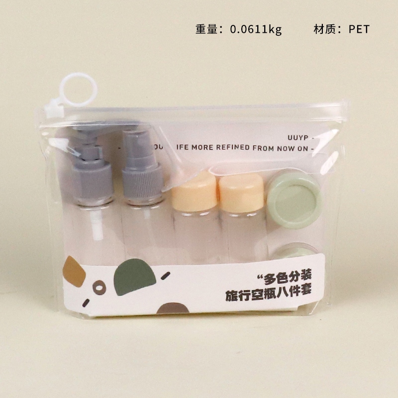L-B073 Contrast Color Bottling Conjunto de Botella de 8 Piezas 2