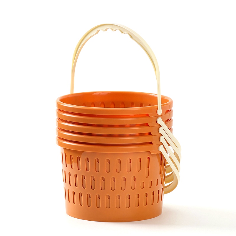 Yittele 8533 Redondo Cesta de Almacenamiento Portátil (Floret) 4