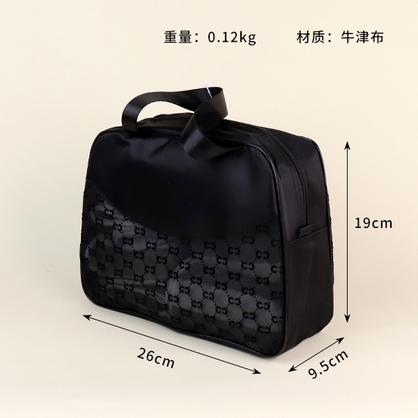 0040 Flor Red Oxford Tela Bolsa de Baño 3