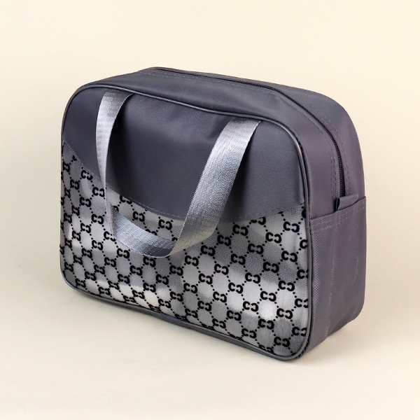 0040 Flor Red Oxford Tela Bolsa de Baño 4