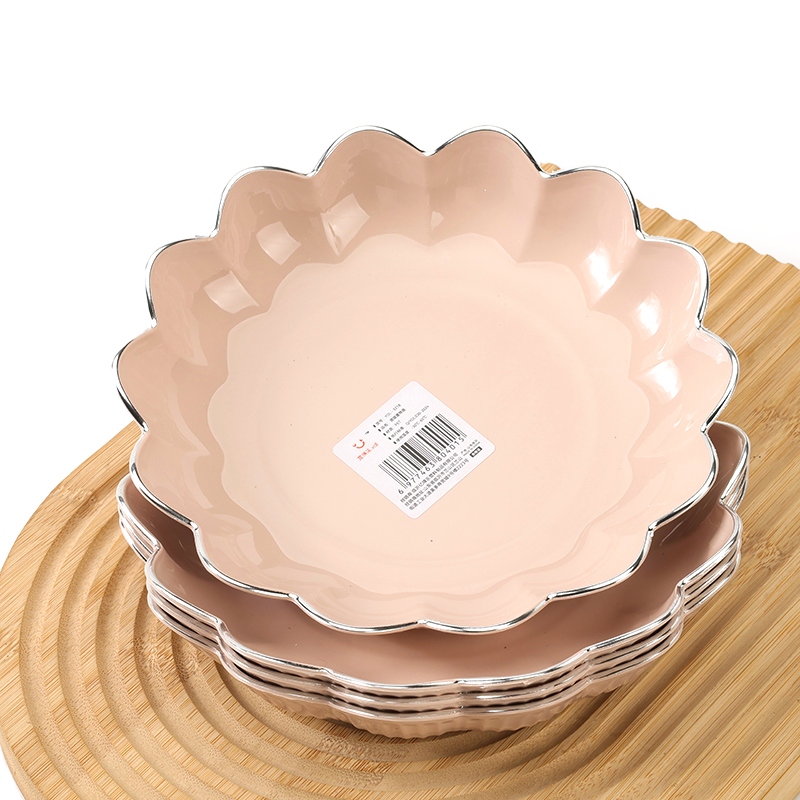 YDL-3218 Hot Silver Lotus Fruit Plate (10/pack) 3
