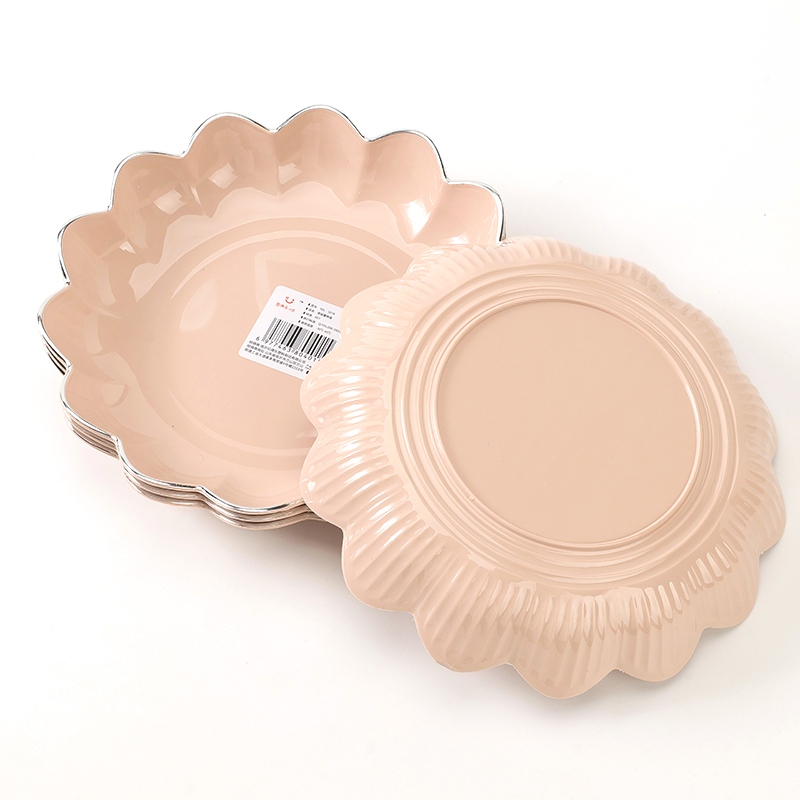 YDL-3218 Hot Silver Lotus Fruit Plate (10/pack) 4
