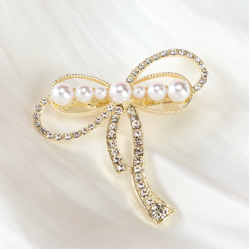 Broche de Arco de Cristal de Perlas 4