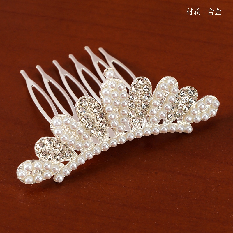 Caja de Gran Perla Corona de Rhinestone 2