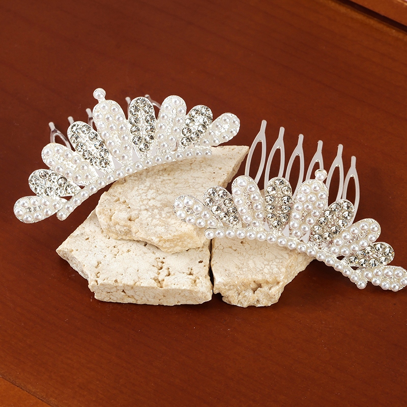 Caja de Gran Perla Corona de Rhinestone 3