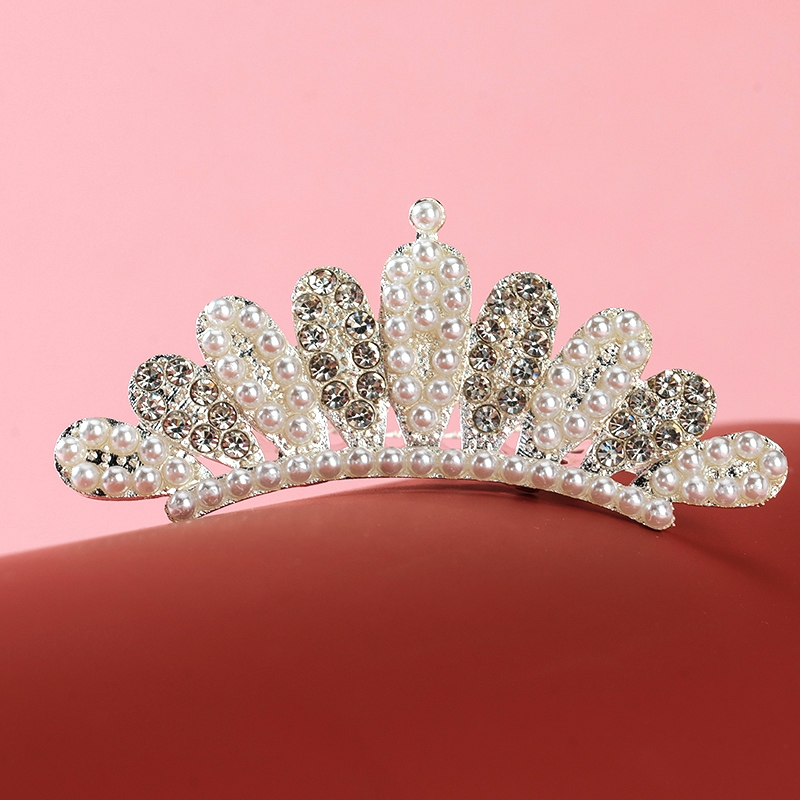 Caja de Gran Perla Corona de Rhinestone 4