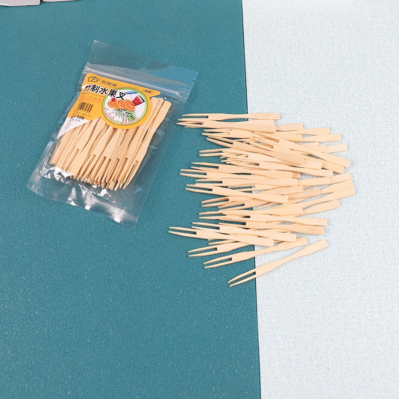 Lezhu Home 509 Bamboo Fruit Fork 4