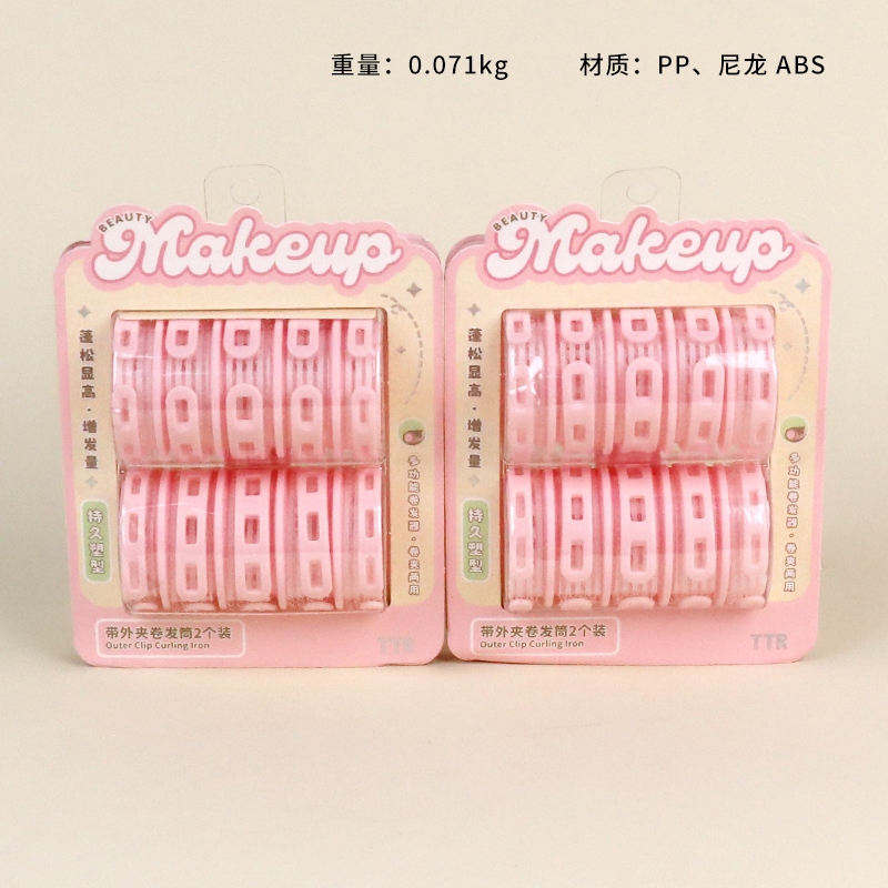 5318TTR Meng Maquillaje Correa de Repuesto Exterior Clip Pelo Rodillo 2 Pack 2