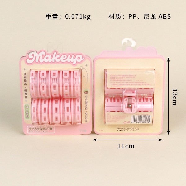 5318TTR Meng Maquillaje Correa de Repuesto Exterior Clip Pelo Rodillo 2 Pack 3
